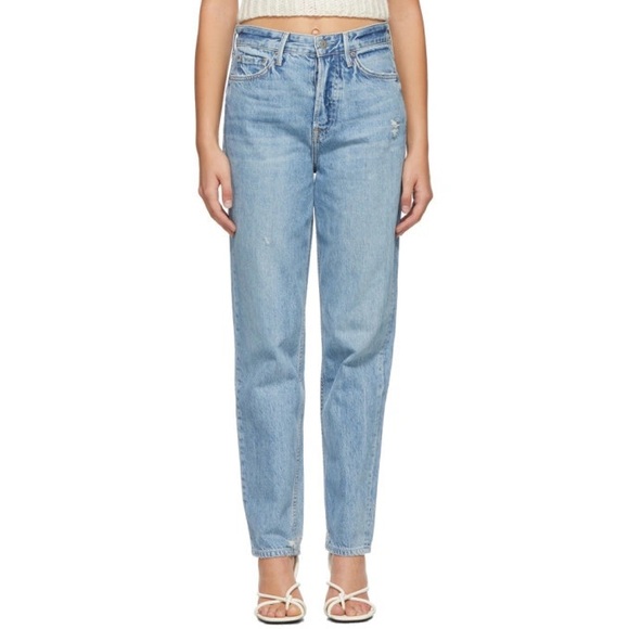 GRLFRND • devon distressed high waist straight leg jeans all the way sz 24 - Picture 3 of 15